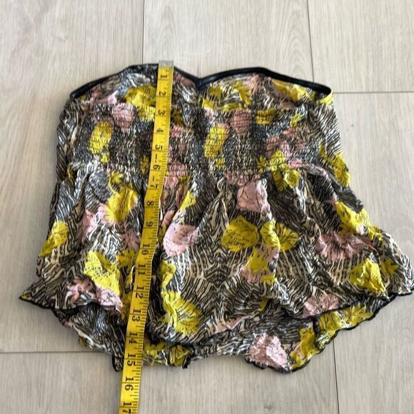 Intimately Free People Tube Top Medium Strapless Tropical Poolhouse Smocked size - Picture 4 of 7